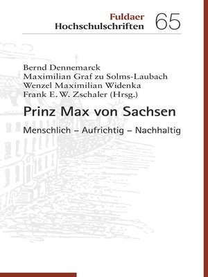 cover image of Prinz Max von Sachsen